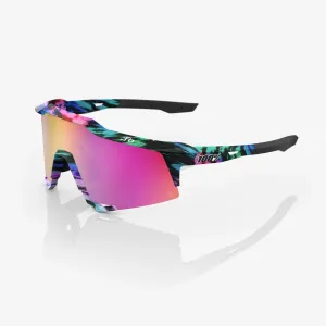 100 Percent Sunglasses - SPEEDCRAFT - Peter Sagan LE Soft Tact Tie Dye - Purple Multilayer Mirror Lens