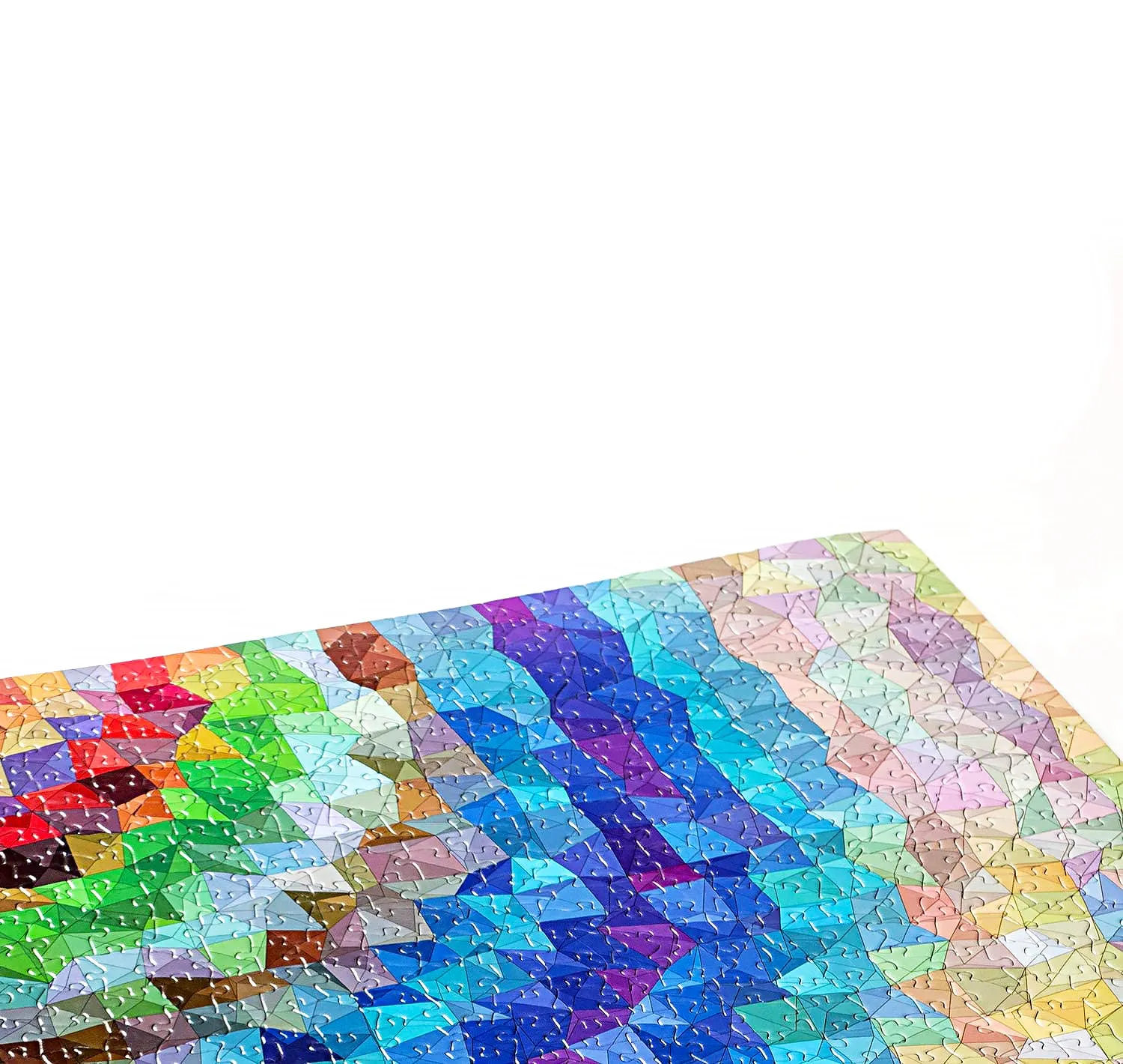 1000-piece Colour Gradient Triangle Lines Jigsaw Puzzle