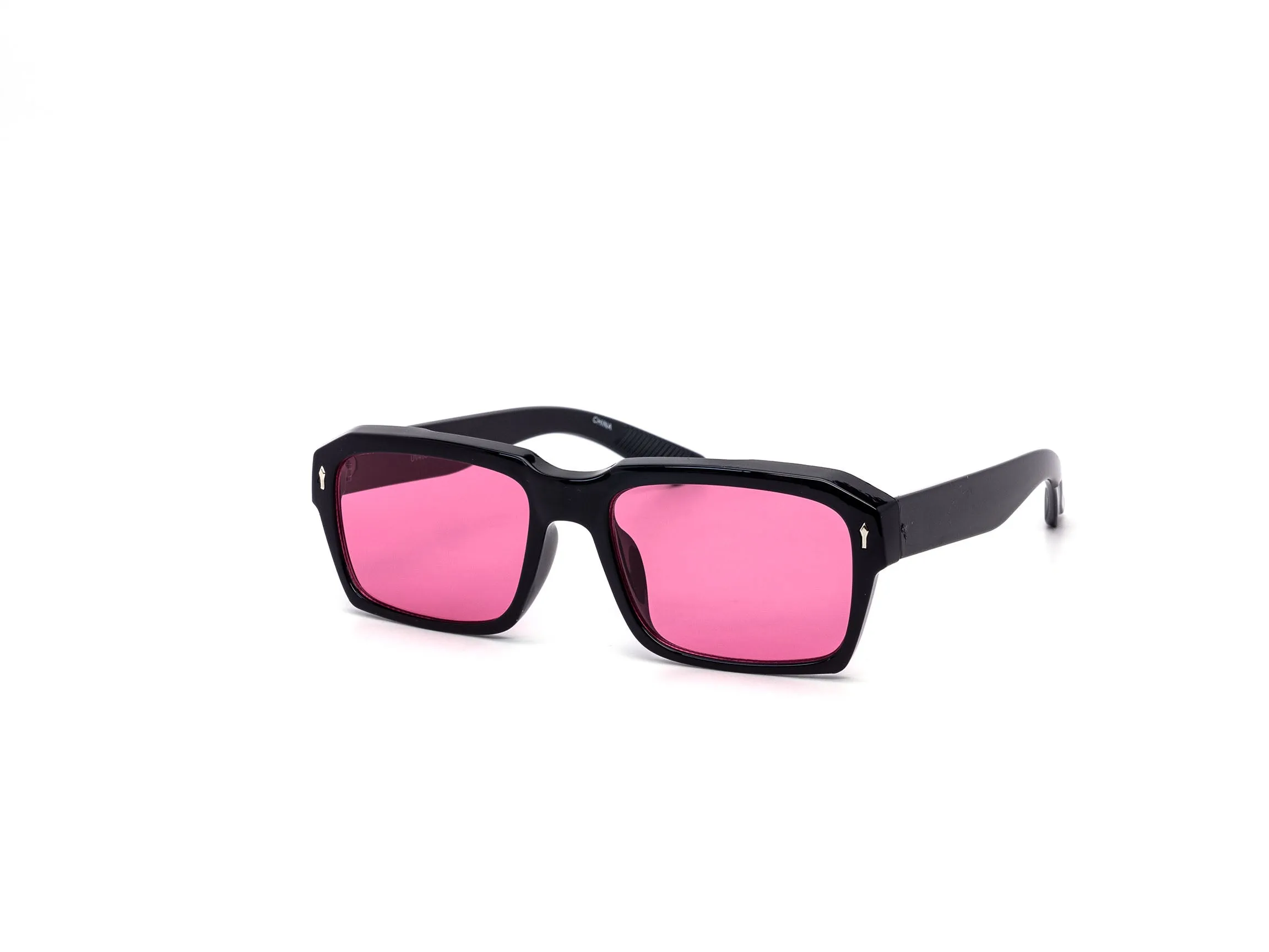 12 Pack: Iconic Square Shades with Metal Arrow Accents Wholesale Sunglasses