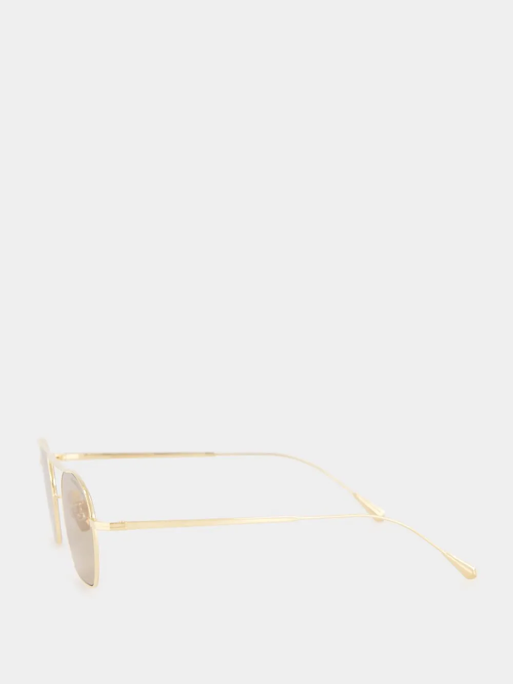 18K Gold Octagonal Aviator Sunglasses