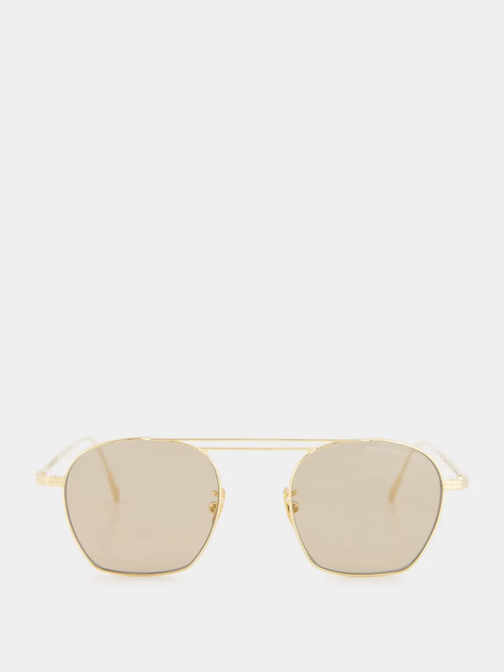 18K Gold Octagonal Aviator Sunglasses