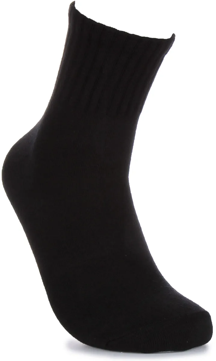 2 Pairs Crew Socks In Black