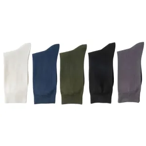 5-Pair Men's Bamboo Fiber Business Socks