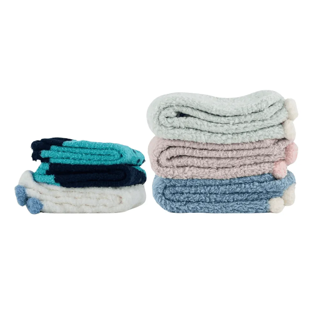 7 Pairs Soft Plush Diabetic Socks – Warm Non-Slip Comfort