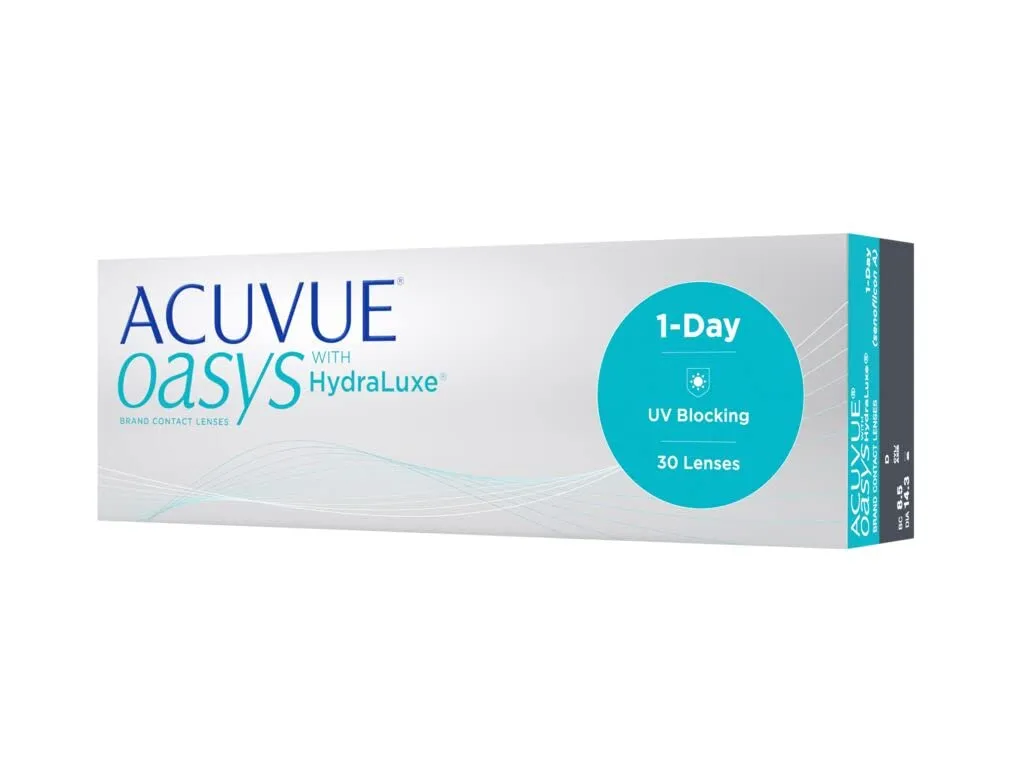 ACUVUE OASYS 1-day daily lenses help to reduce the feeling of tired & dry eyes - daily contact lenses with -3.25 dpt and BC 8.5 - UV protection & comfortable to wear - 30 lenses