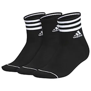 adidas Women's Cushioned 3-Stripe 3.0 3-Pack High Quarter Socks