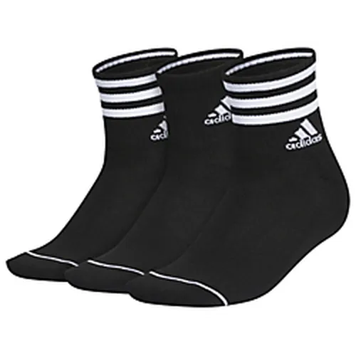 adidas Women's Cushioned 3-Stripe 3.0 3-Pack High Quarter Socks