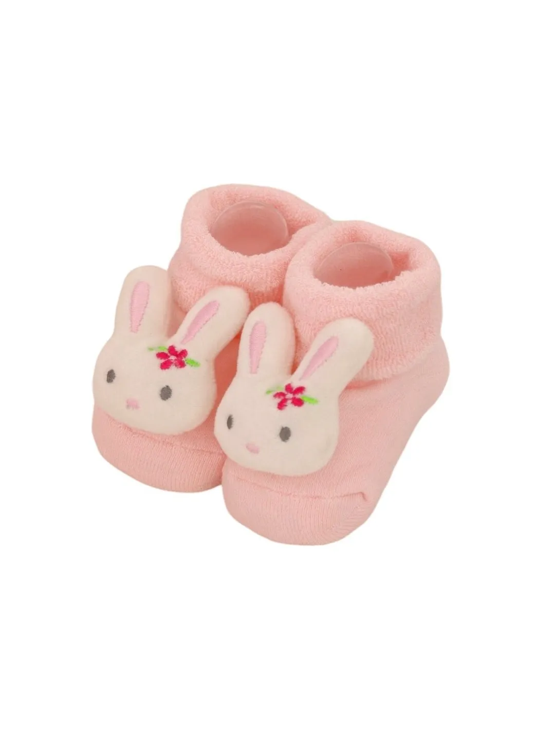 Adorable Love, Bunny, and Butterfly Rattle Socks Trio for Girls