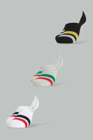Assorted Invisible Socks For Men (3 Pairs)