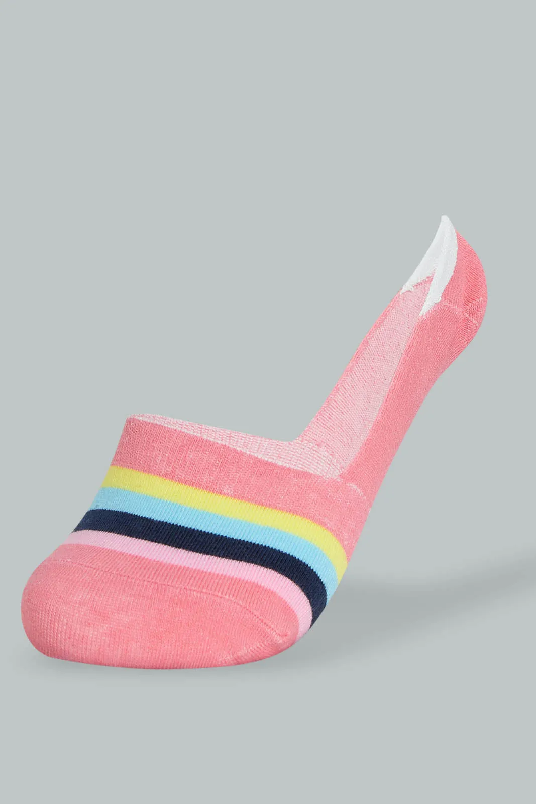 Assorted Striped Invisible Socks (Pack of 5)