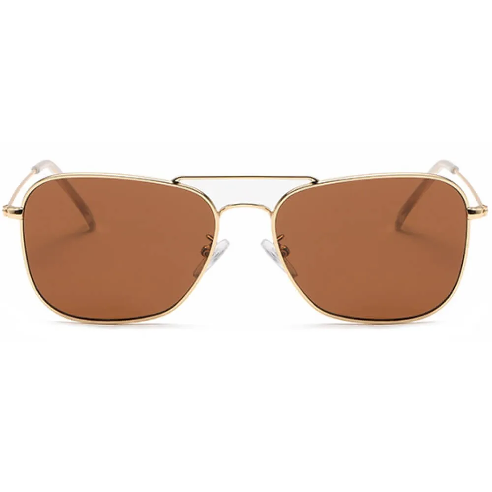Aviator Reverse Square Sunglasses Polarized Anti-Glare 100% UV Protection Inverted Lens