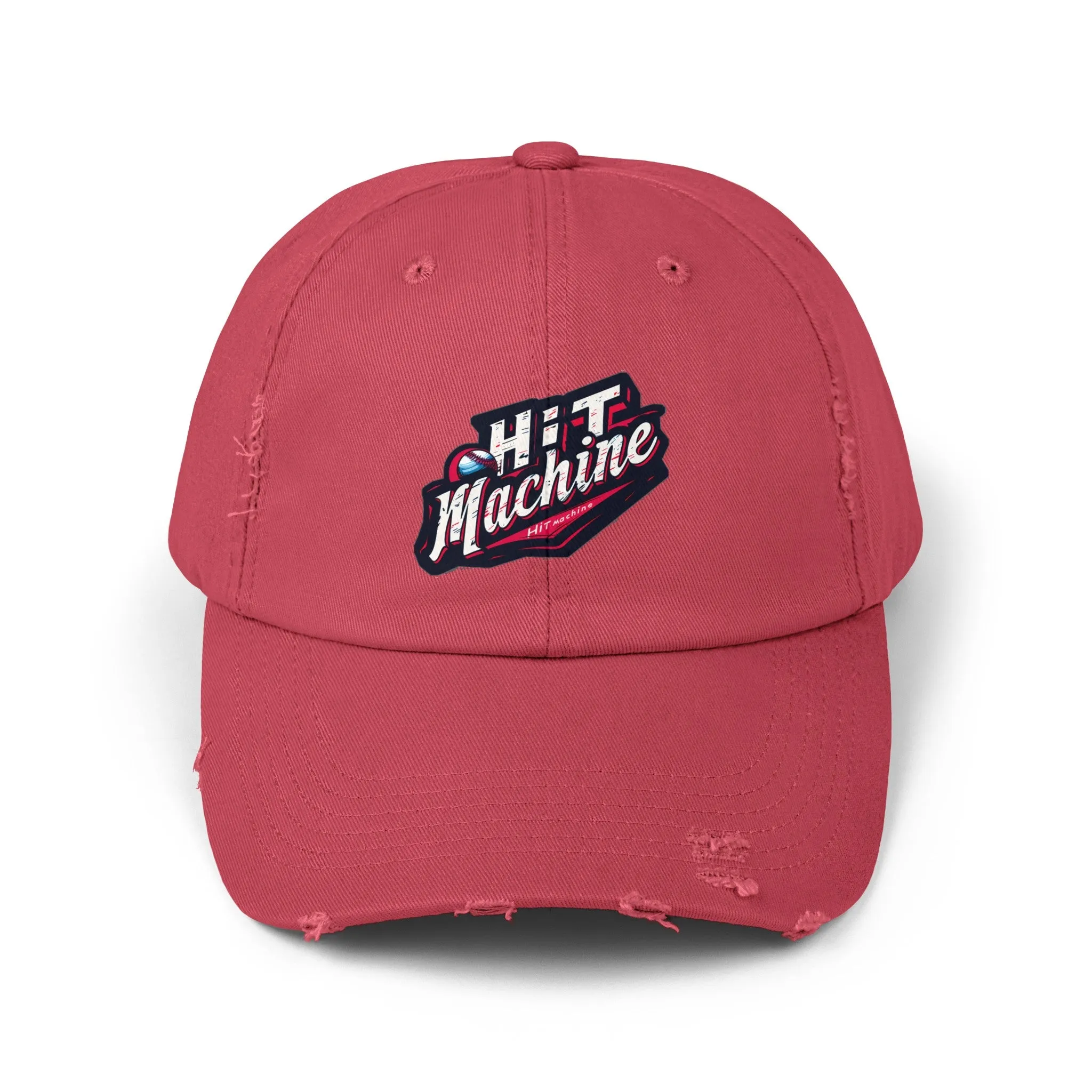 Baseball Hit Machine - Unisex Distressed Cap by Lifetime Wishes