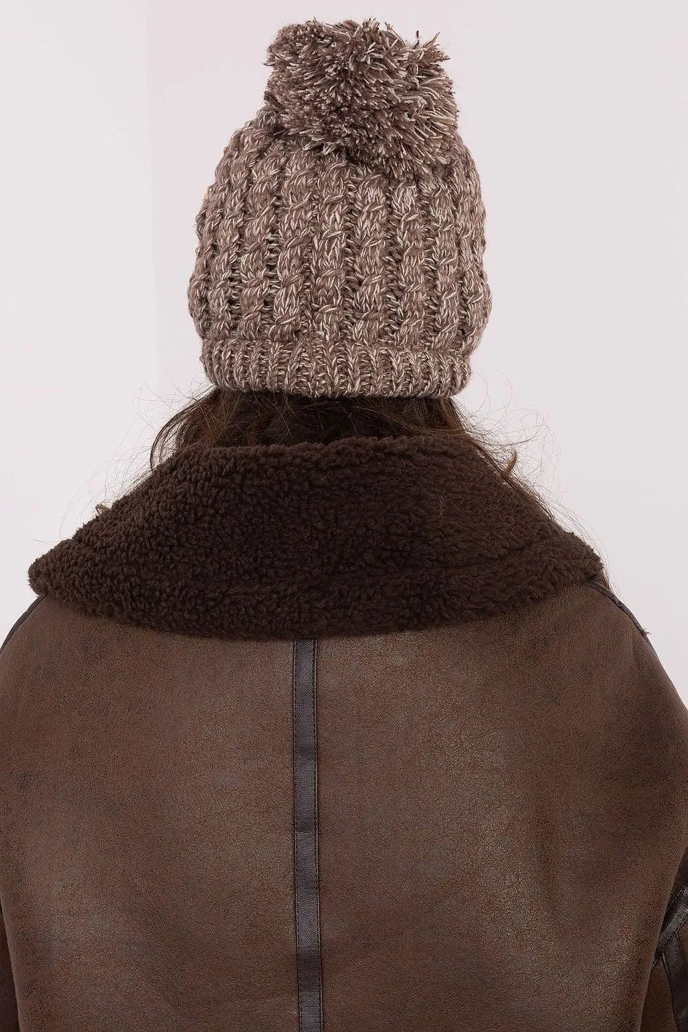 Beanie Pom Rhinestone Hat