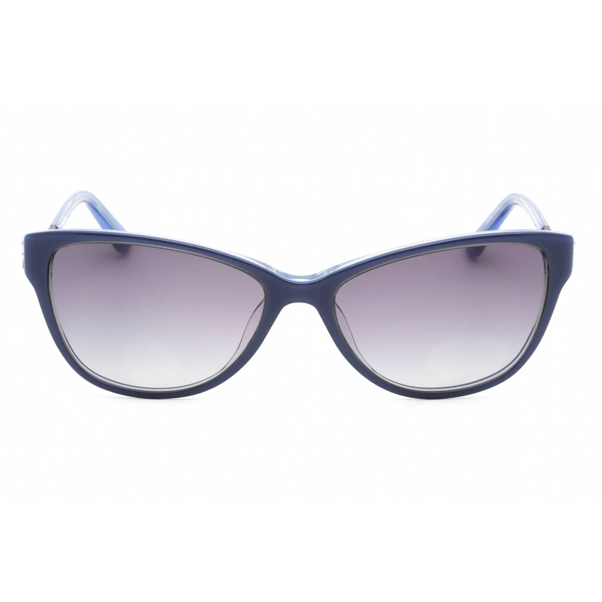 Bebe Women's Sunglasses - Blue Plastic Cat Eye Fixed Nose Pads Frame | BB7184 424
