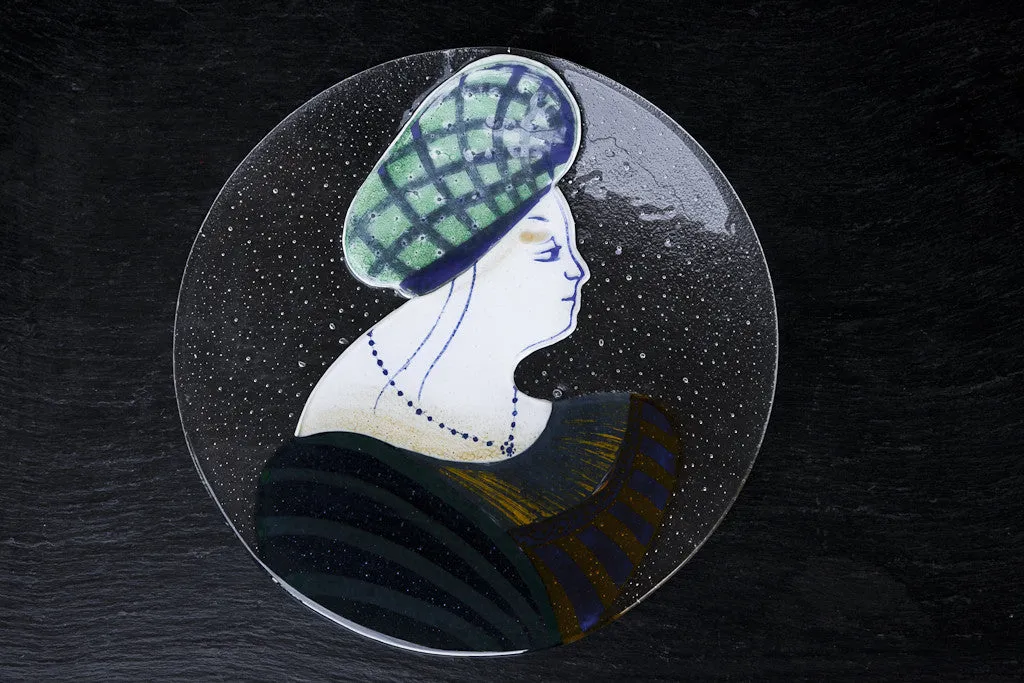 Belle di Faenza - Hand-painted Glass Platter