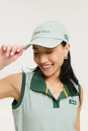 Bessie Hat - Green Seersucker
