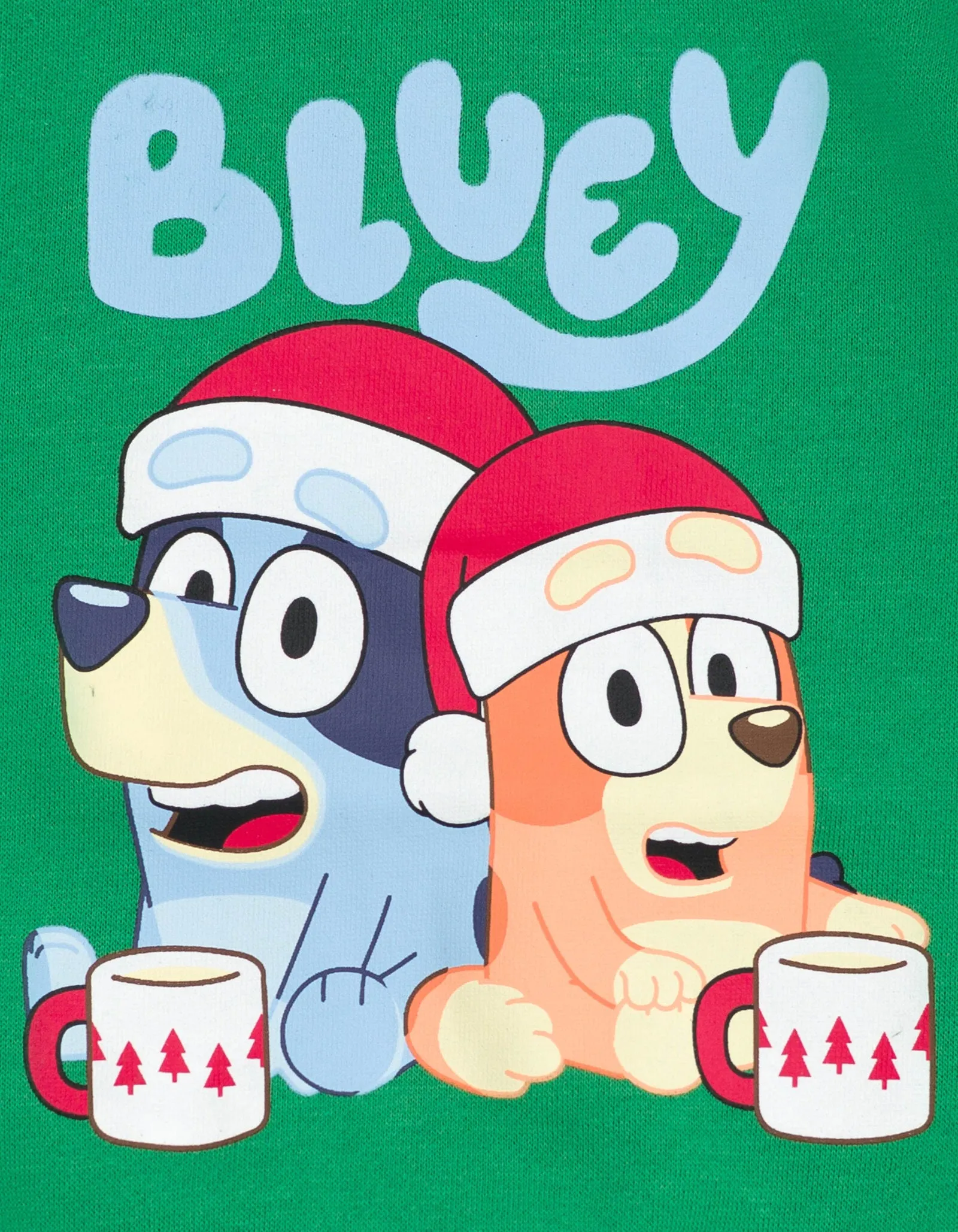 Bluey Christmas Fleece Sweatshirt and Jogger Pants Outfit Set