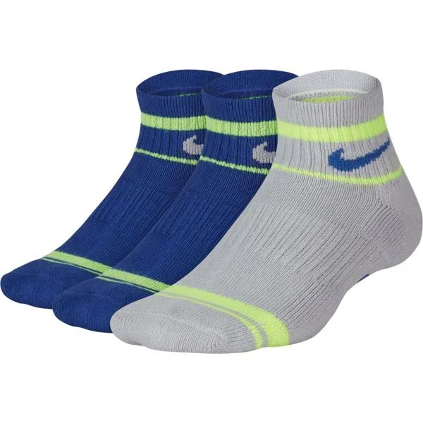Boys' Everyday Cushioned Ankle Socks (3 Pack)