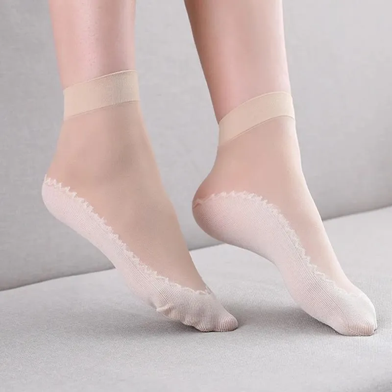 Breathable Silky Anti-Slip Socks