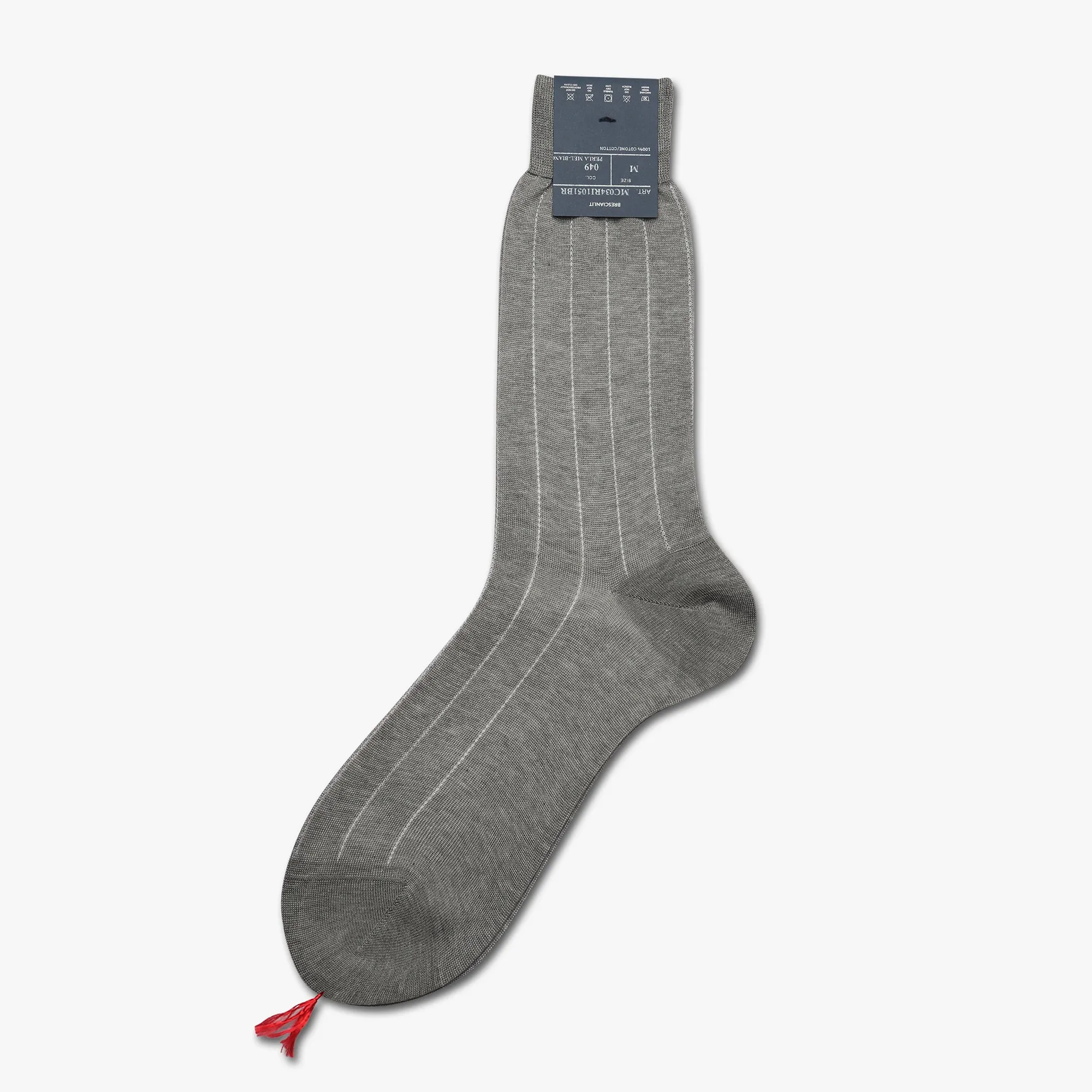 Bresciani Men's Pin Stripe Cotton Socks