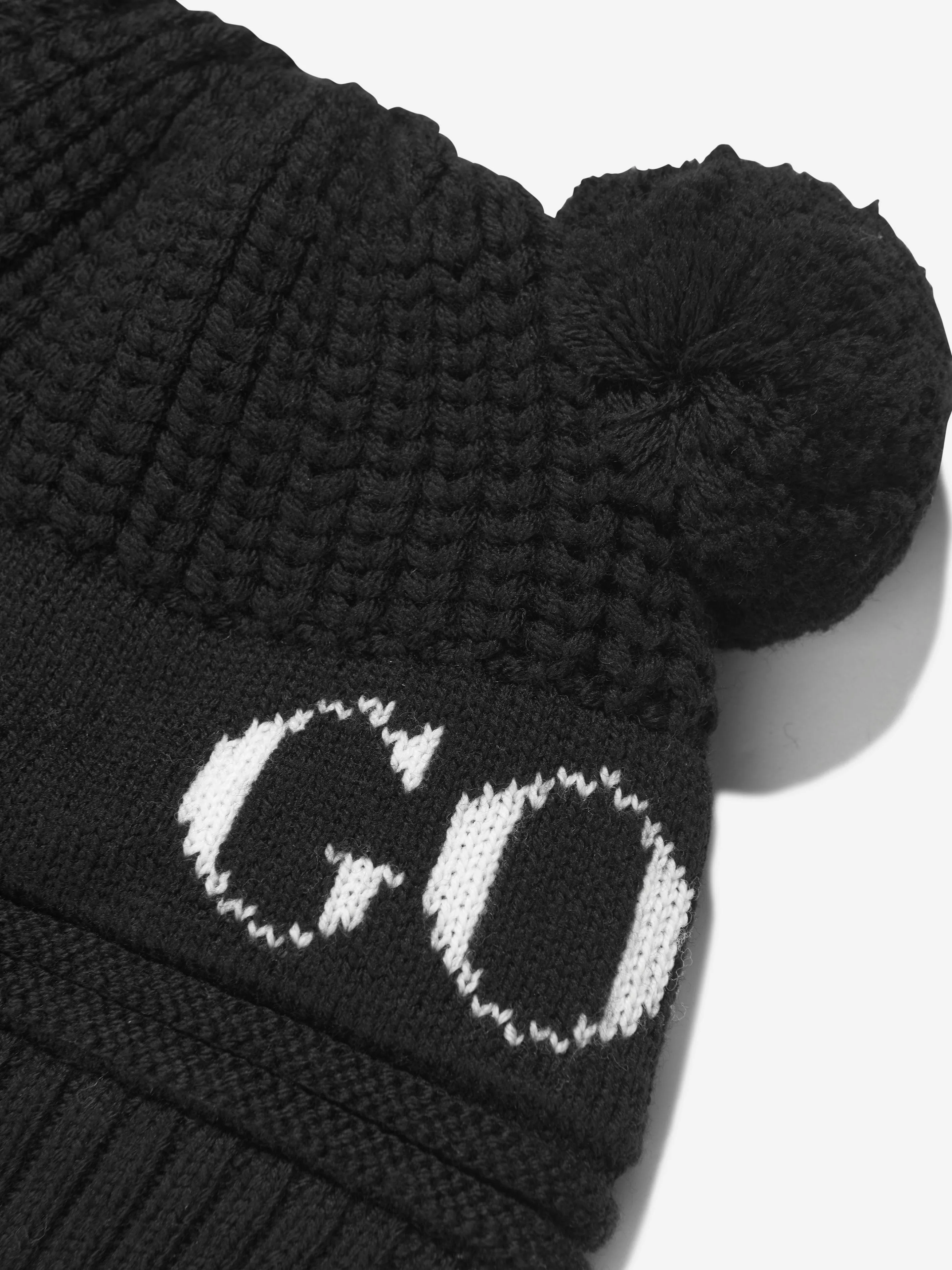 Canada Goose Baby Double Pom Hat in Black