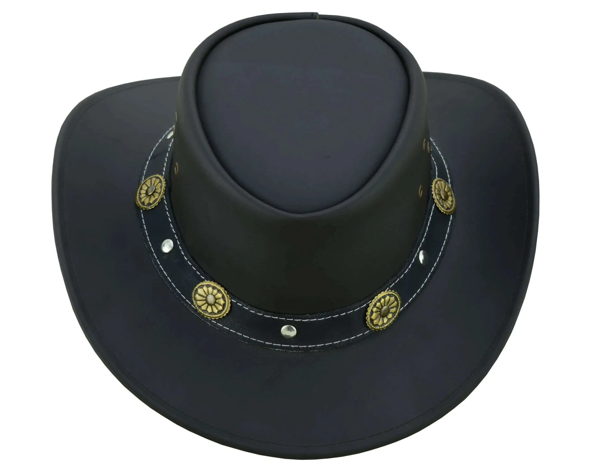 Capri Leather Cowboy Hat Water Resistant Outback Hat Men