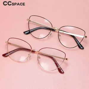 CCspace Women's Full Rim Cat Eye Acetate Alloy Hyperopic Reading Glasses R45969