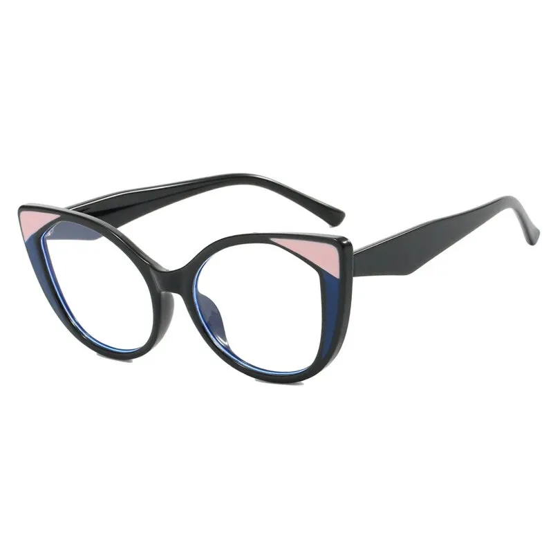 CCspace Women's Full Rim Cat Eye Tr 90 Titanium Hyperopic Eyeglasses R57025