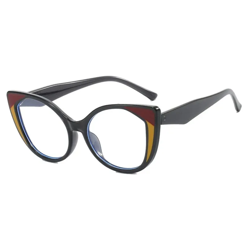CCspace Women's Full Rim Cat Eye Tr 90 Titanium Hyperopic Eyeglasses R57025