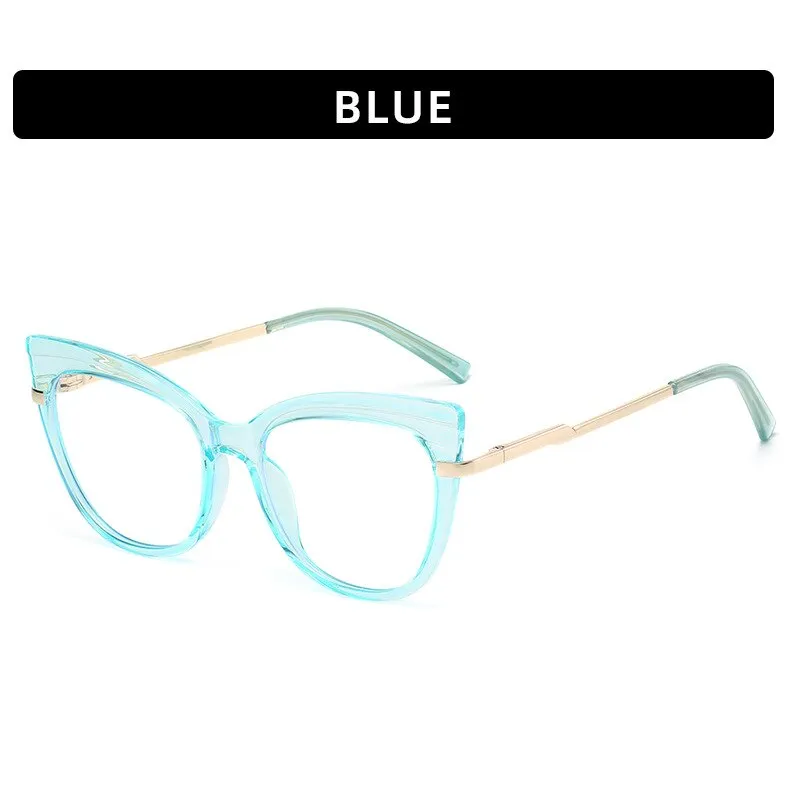 CCspace Women's Full Rim Square Cat Eye Tr 90 Titanium Eyeglasses 56148
