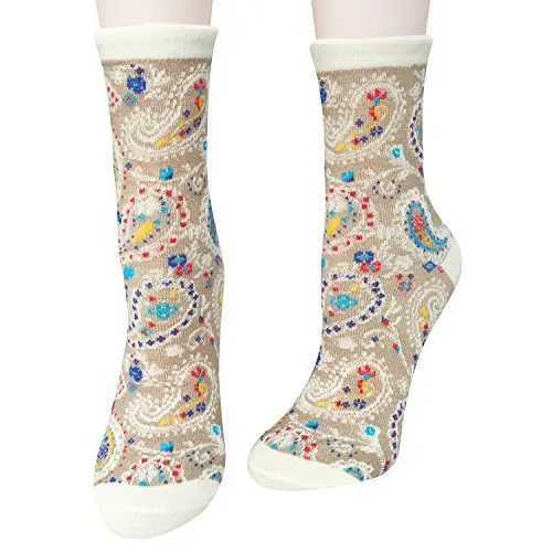 Chalier 5 Pairs Womens Winter Warm Funny Casual Cotton Crew Animal Socks Style 02 One Size