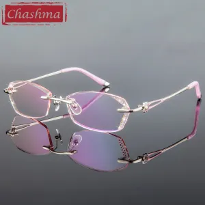 Chashma Women's Rimless Diamond Cut Tint Lenses 856