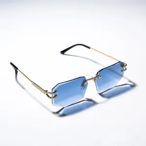 Chokore UV Edge Pro Rimless Sunglasses (Blue)