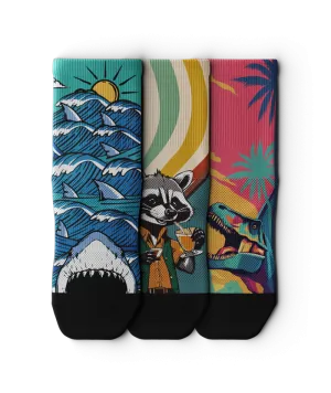 Chomper Quarter Socks 3-Pack