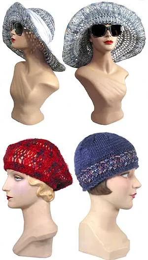 Classic Hairpin Lace Hats