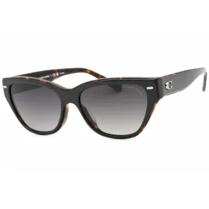 Coach Women's Sunglasses - Black On Tortoise Plastic Cat Eye Frame | 0HC8370F 5764T3
