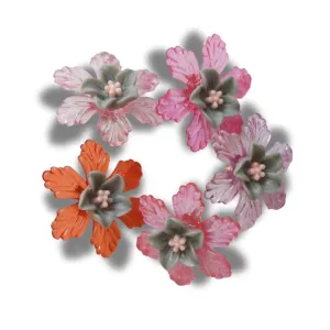 Colorful Flower-Shaped Buttons
