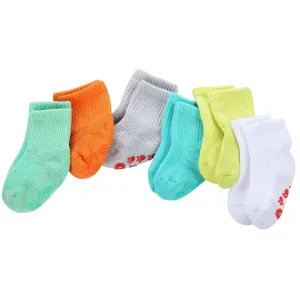 Comfort-Fresh 6pack 0-6 Months Baby Bamboo Colorful Socks