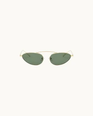 Daphne Polarized Sunglasses: Green/Gold / Polarized   100% UV Protection