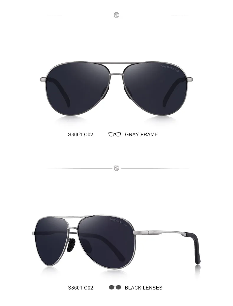 Designer Men's Classic Pilot Polarized Driving Shield Night Vision Sunglasses UV400