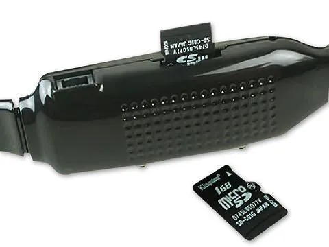 Digital Video Camcorder Easy Connect Sports Sunglasses w/ MicroSD Slot