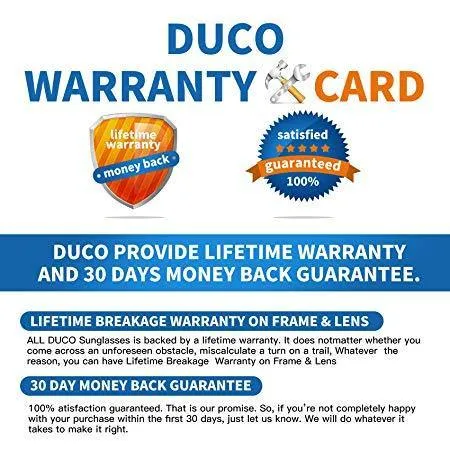 DUCO Carbon Fiber Temple Night-Vision Anti-Glare Driving Glasses