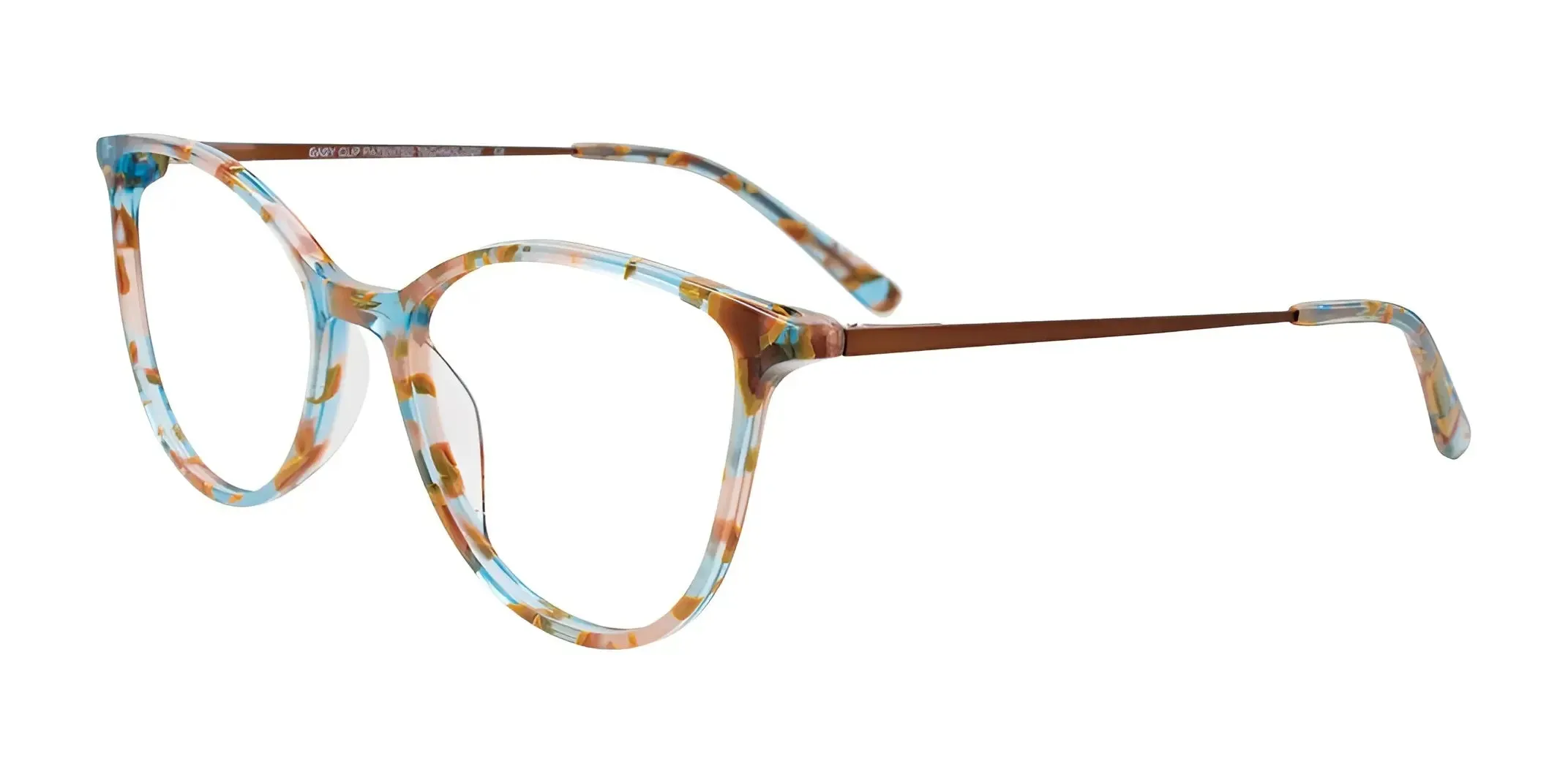 EasyClip EC673 Eyeglasses with Clip-on Sunglasses | Size 51