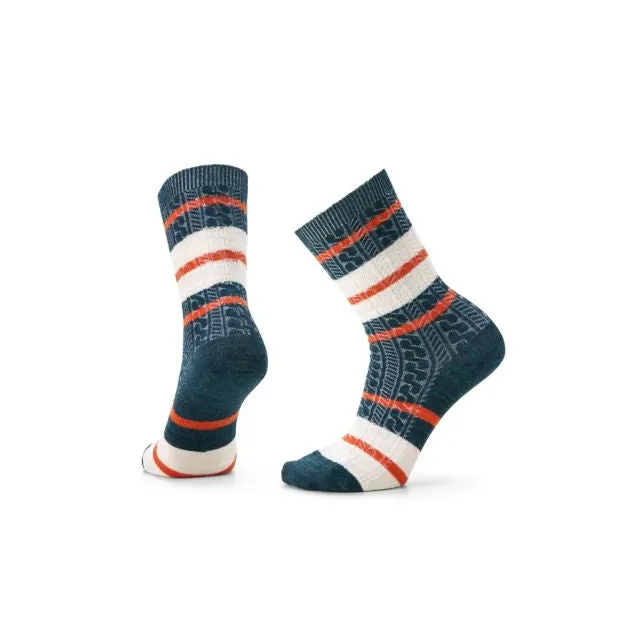 Everyday Striped Cable Crew Socks