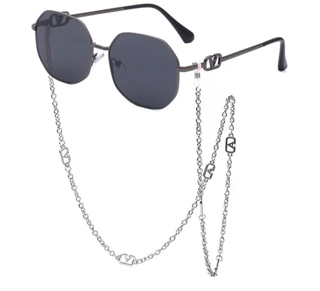 Fashion Sunglasses with Chain Arms