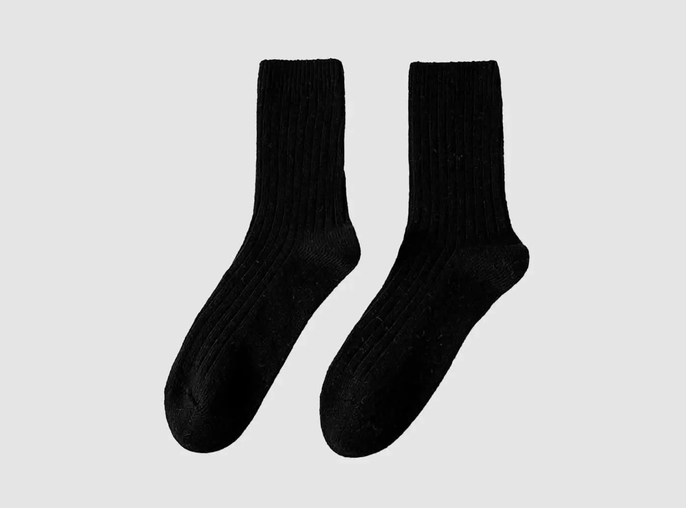 FitVille Men's Classic Cotton Crew Socks 3-Pair Bundle