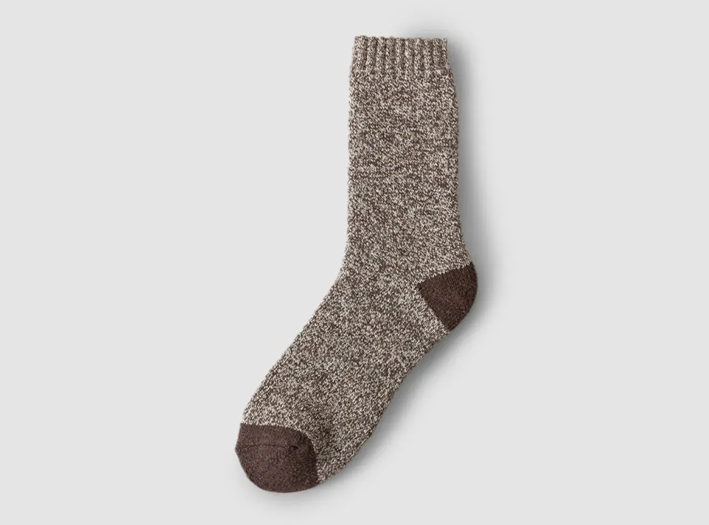FitVille Men's Winter Wool Socks 5-Pair Bundle