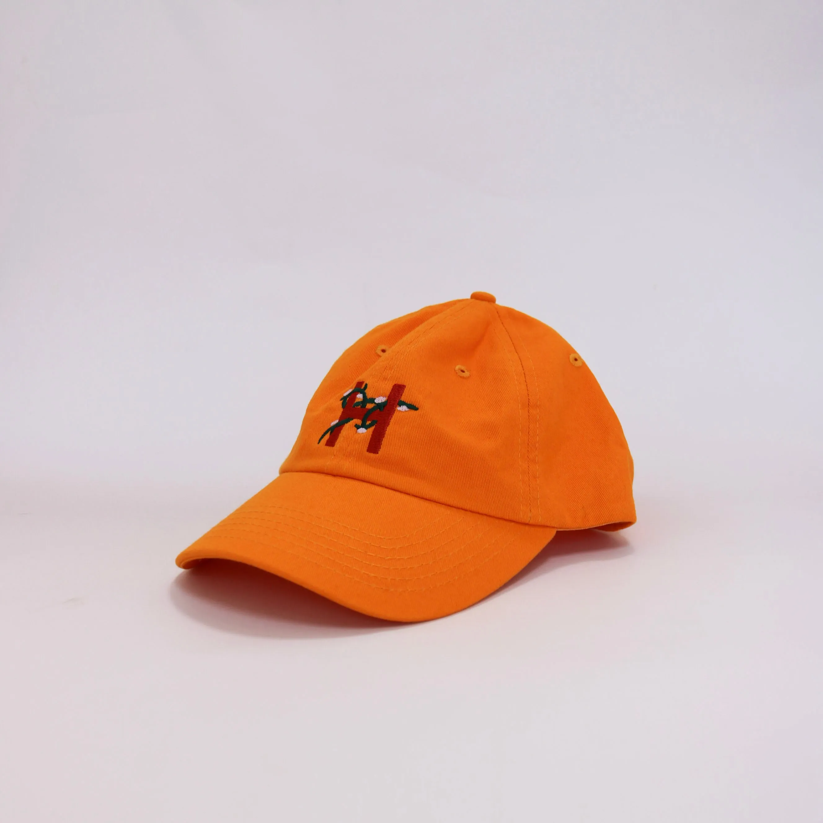 Floral Letter H Dad Hat (Yellow)