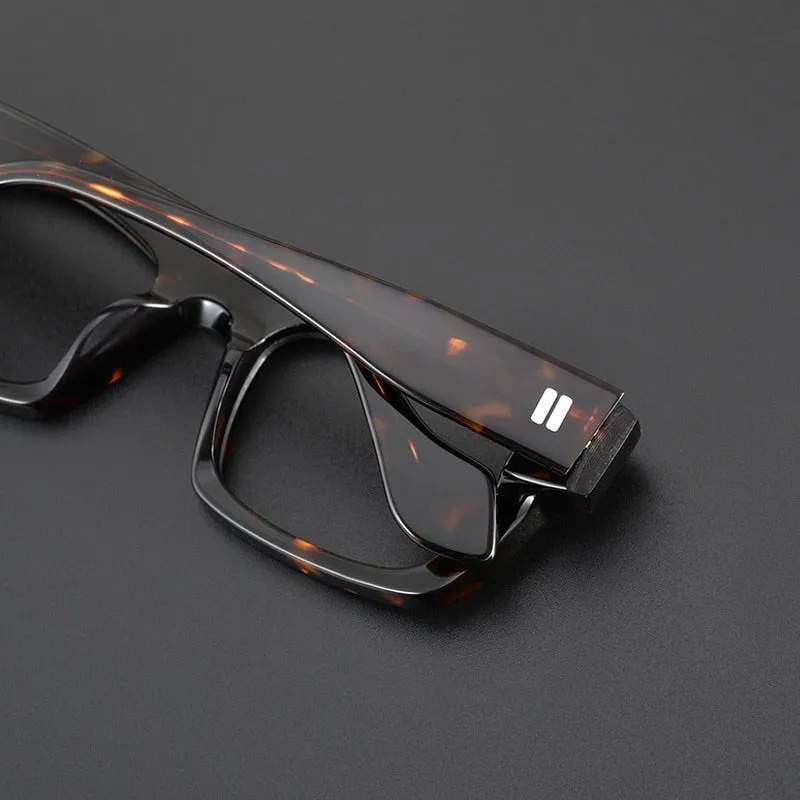Gatenac Unisex Full Rim Square Acetate Eyeglasses Gxyj1087