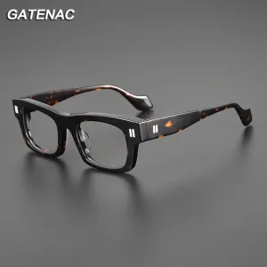 Gatenac Unisex Full Rim Square Acetate Eyeglasses Gxyj1087